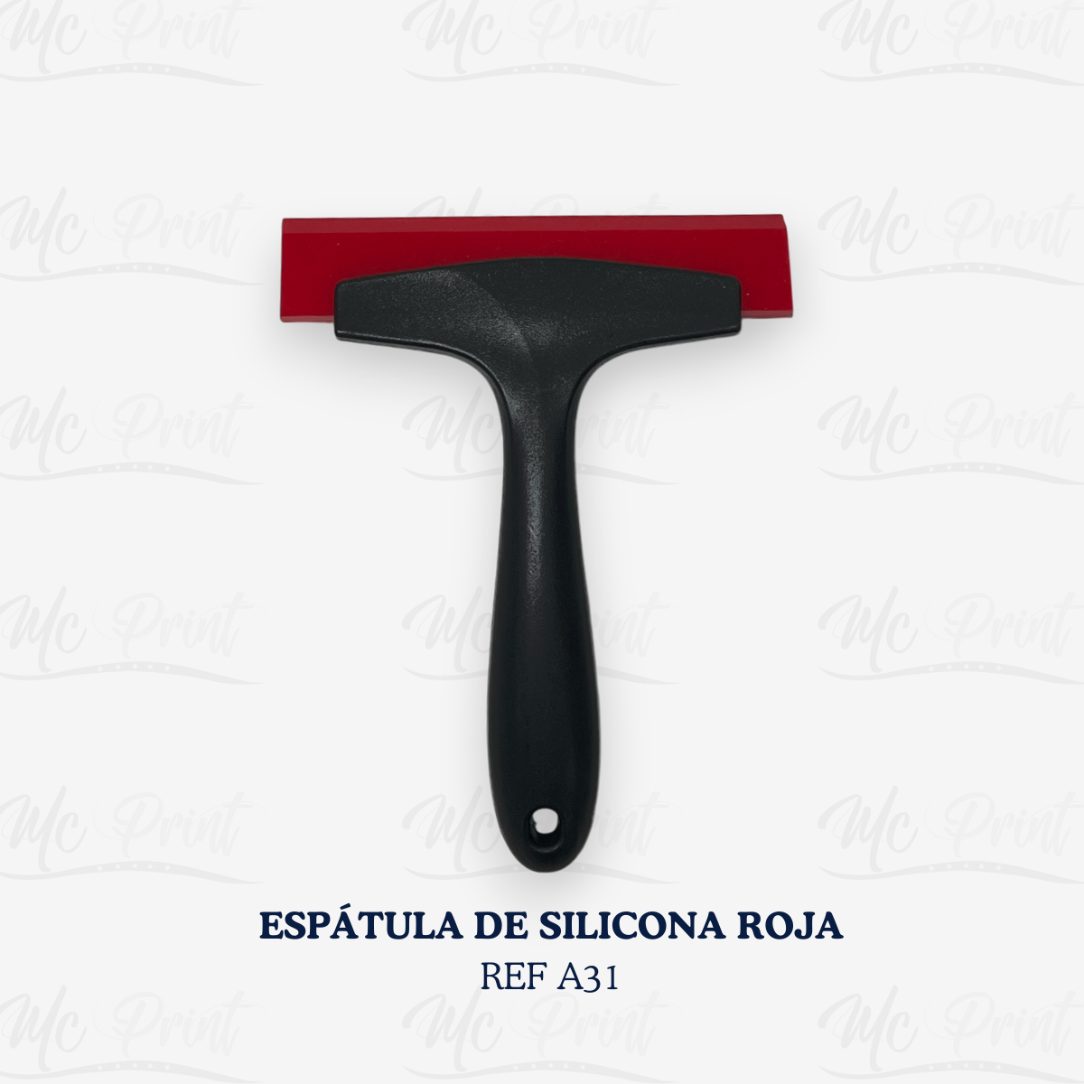ESPATULA DE SILICONA ROJA