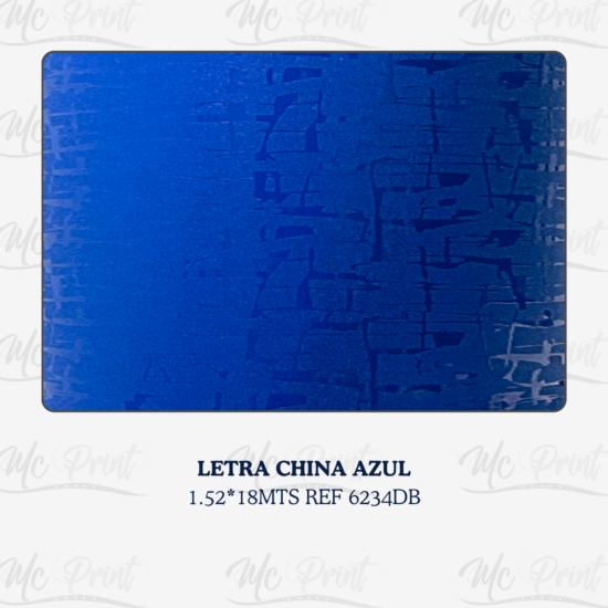 LETRA CHINA AZUL *1.52