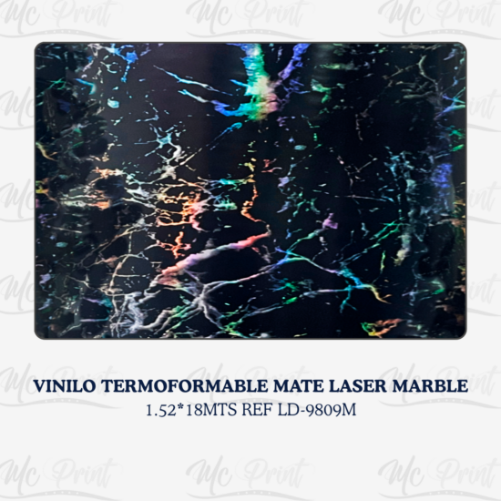 VINILO TERMOFORMABLE MATE LASER MARBLE