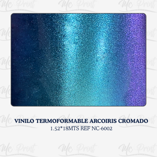 VINILO TERMOFORMABLE ARCOIRIS CROMADO*1.52*18MTS-R NC-6002