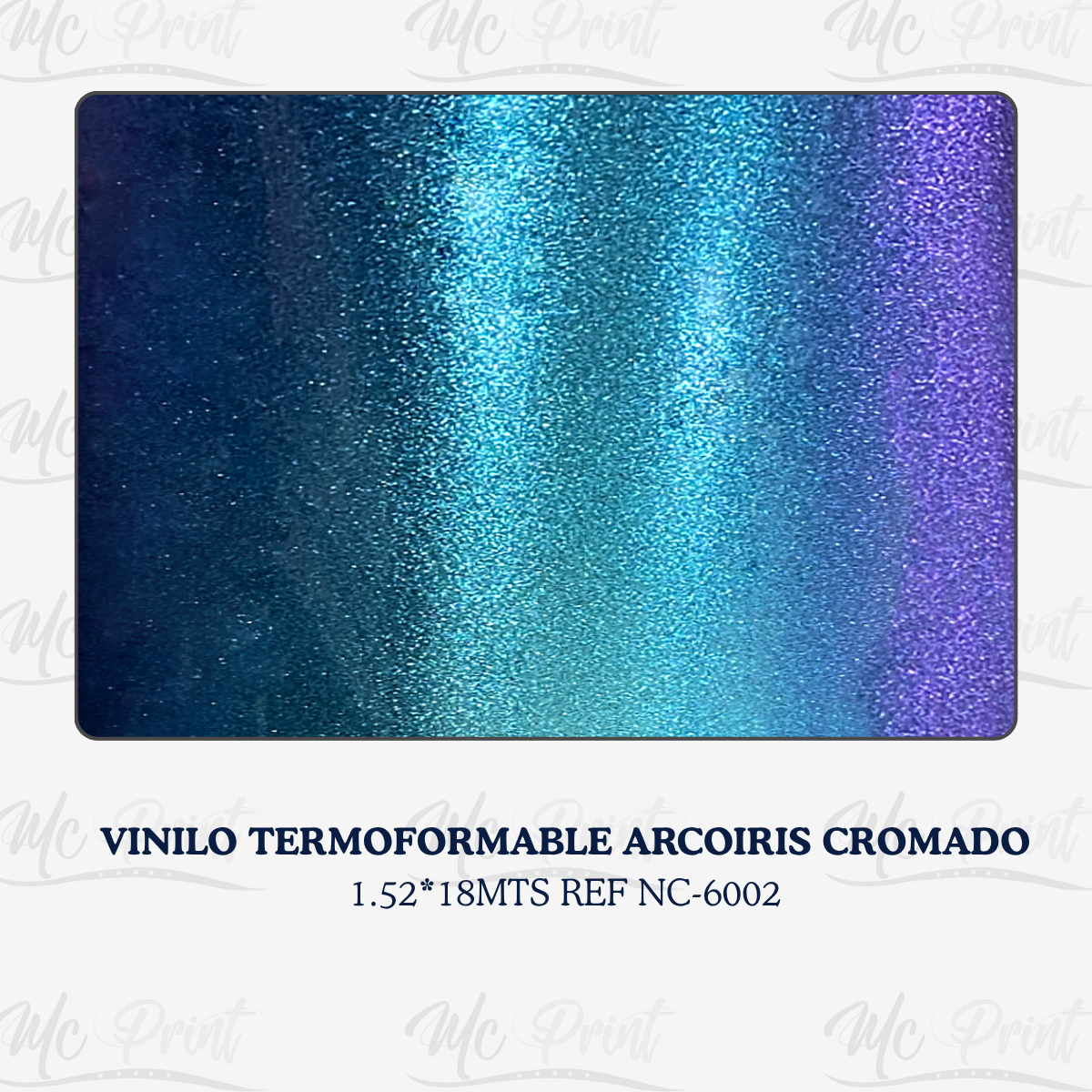 VINILO TERMOFORMABLE ARCOIRIS CROMADO*1.52*18MTS-R NC-6002