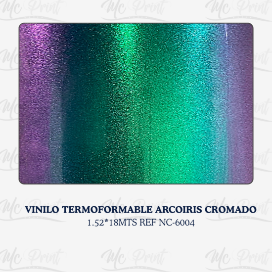 VINILO TERMOFORMABLE ARCOIRIS CROMADO*1.52*18MTS-R NC-6004