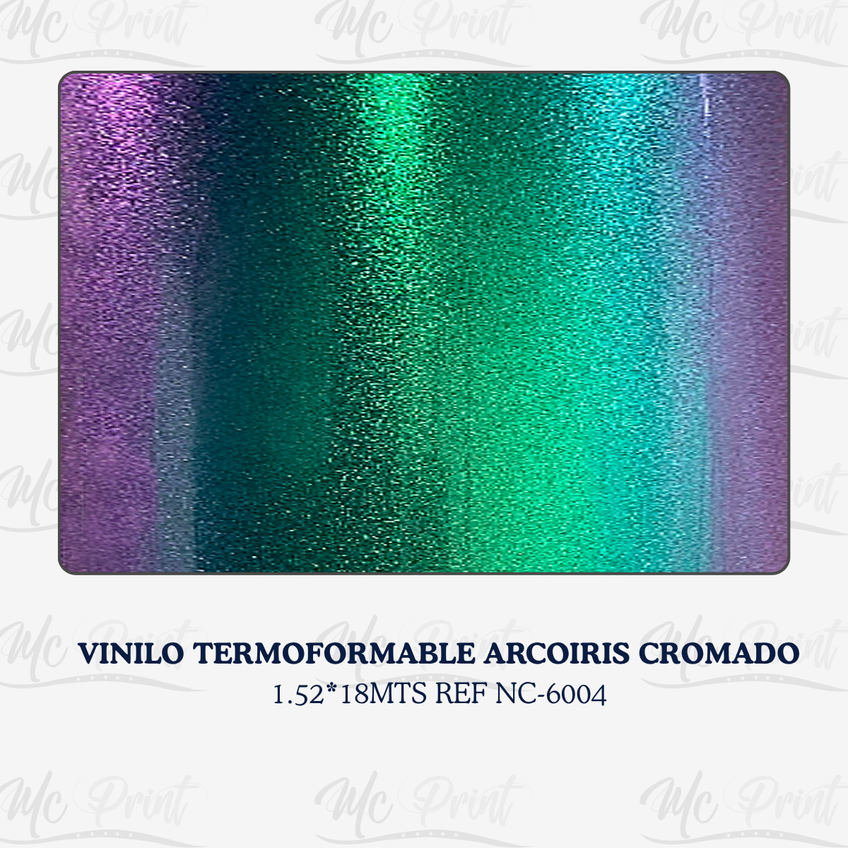 VINILO TERMOFORMABLE ARCOIRIS CROMADO*1.52*18MTS-R NC-6004