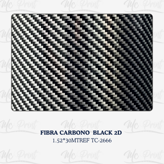 FIBRA CARBONO BLACK 2D 1.52*30MT TC-2666