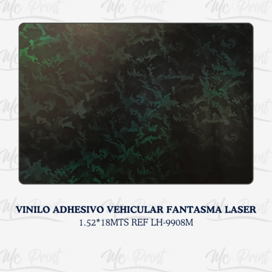 VINILO ADHESIVO VEHICULAR FANTASMA LASER 1.52*18MT