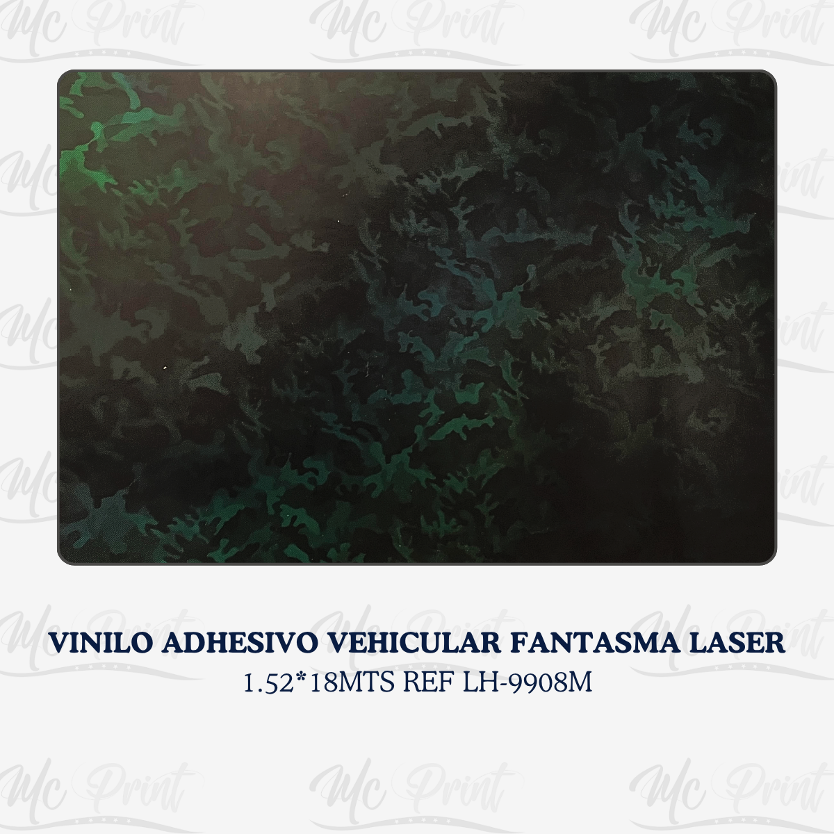 VINILO ADHESIVO VEHICULAR FANTASMA LASER 1.52*18MT