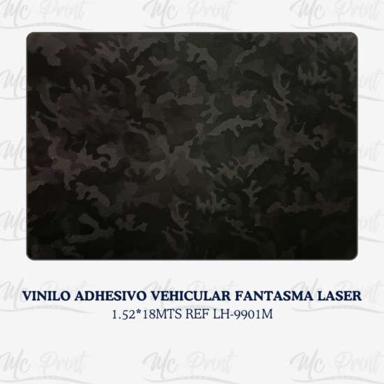VINILO ADHESIVO VEHICULAR FANTASMA LASER 1.52*18MT LH9901M