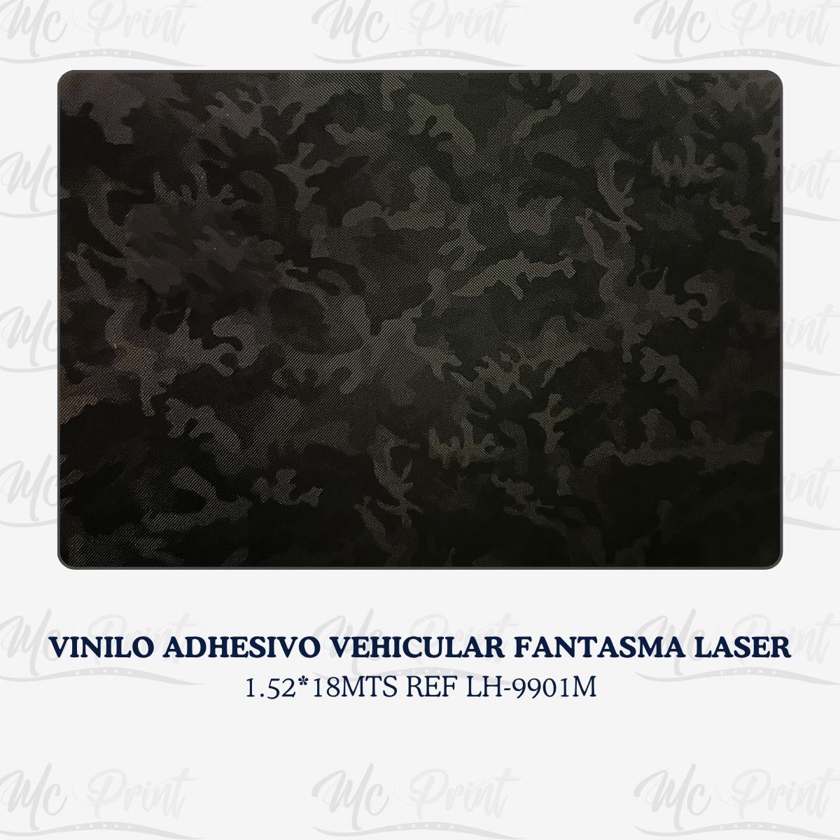 VINILO ADHESIVO VEHICULAR FANTASMA LASER 1.52*18MT LH9901M