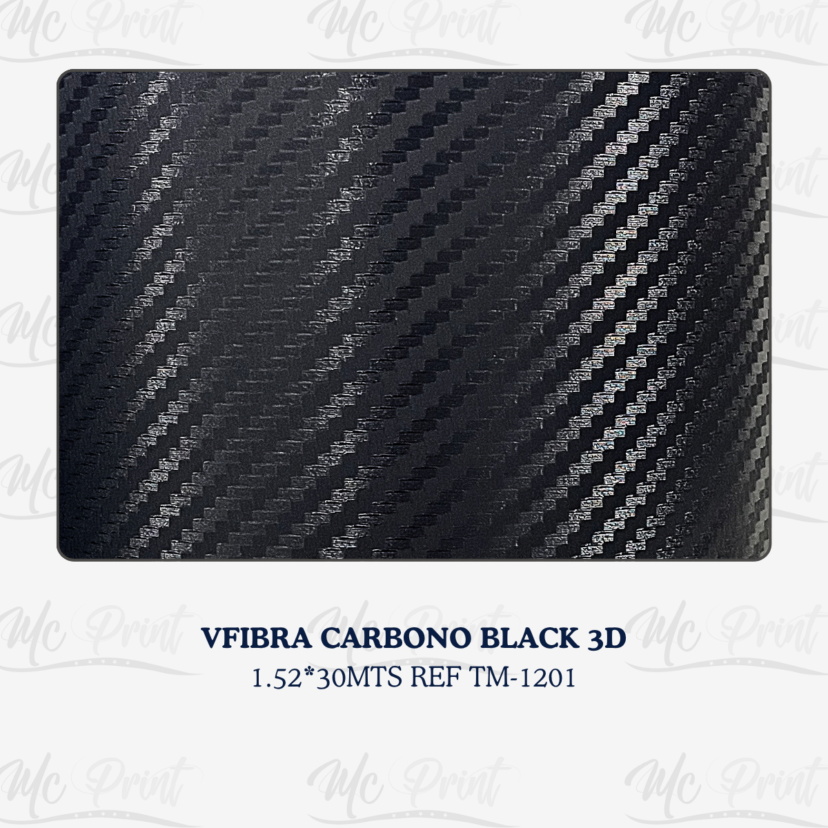 FIBRA CARBONO BLACK 3D *1.52 *30MTS TC-3333