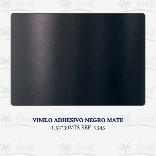 VINILO ADHESIVO NEGRO MATE*1.52*30MTS.REF.9345