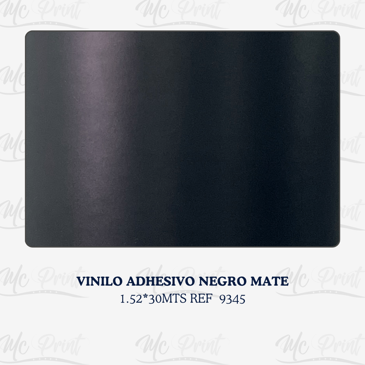 VINILO ADHESIVO NEGRO MATE*1.52*30MTS.REF.9345
