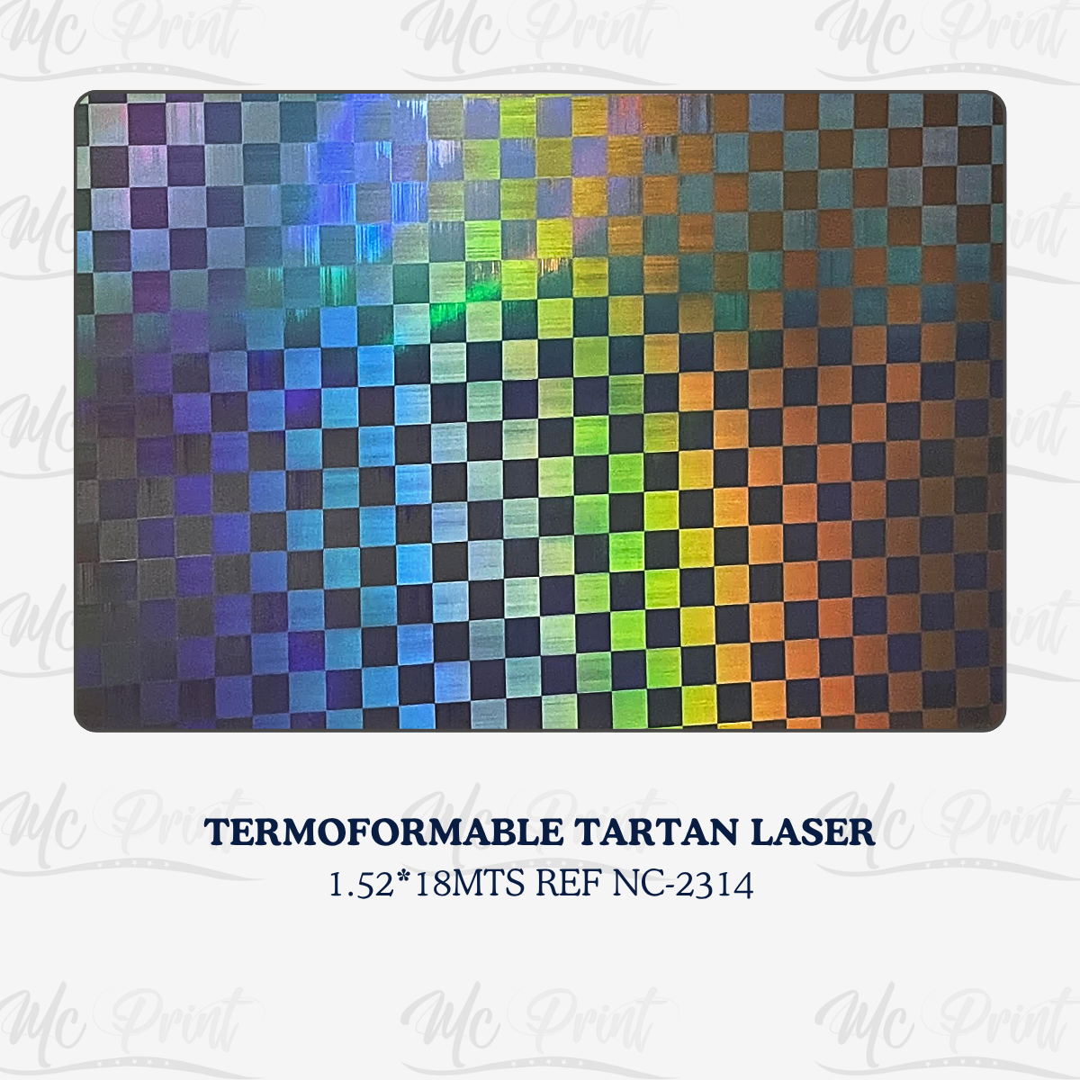 TERMOFORMABLE TARTAN LASER*1.52*18MTS REF.NC2314