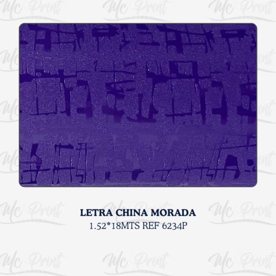 LETRA CHINA MORADA 1.52*30MT
