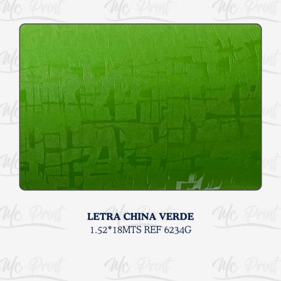 LETRA CHINA VERDE 1.52*30MT