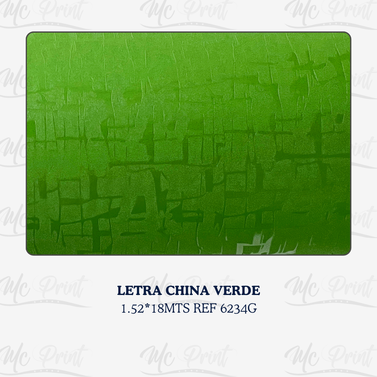 LETRA CHINA VERDE 1.52*30MT